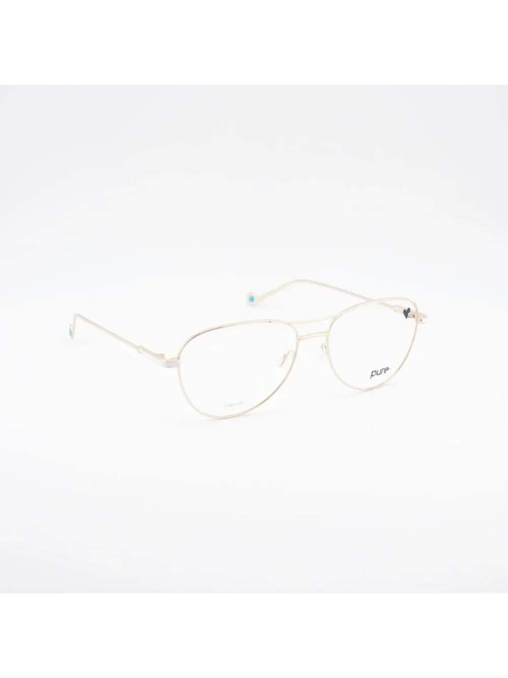 Pure P-5024 N 719 Eyeglasses Gold 56mm Square Frame